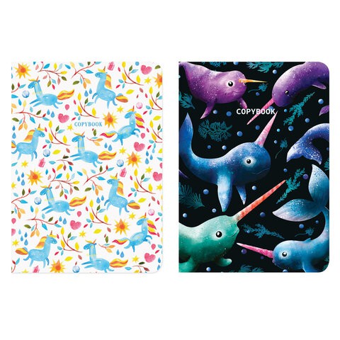 Тетради В5 Brauberg SoftTouch Fantasy 60 листов, клетка (2 шт) 403820 цена за 2 шт , 